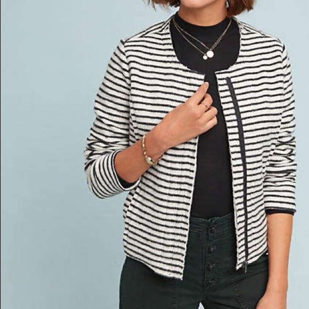 (NWT) ANTHROPOLOGIE Dolan Striped Moro Jacket